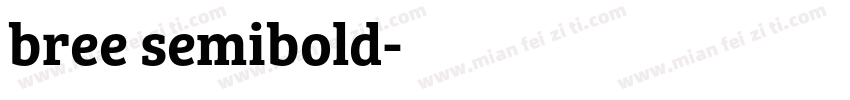 bree semibold字体转换
